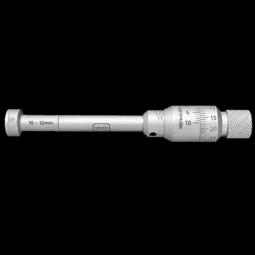 Micrômetro interno de 3 pontas marca Tesa, de 10 a 12mm, com certificado de calibração