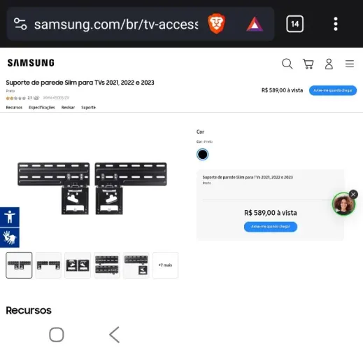 Suporte de TV Samsung