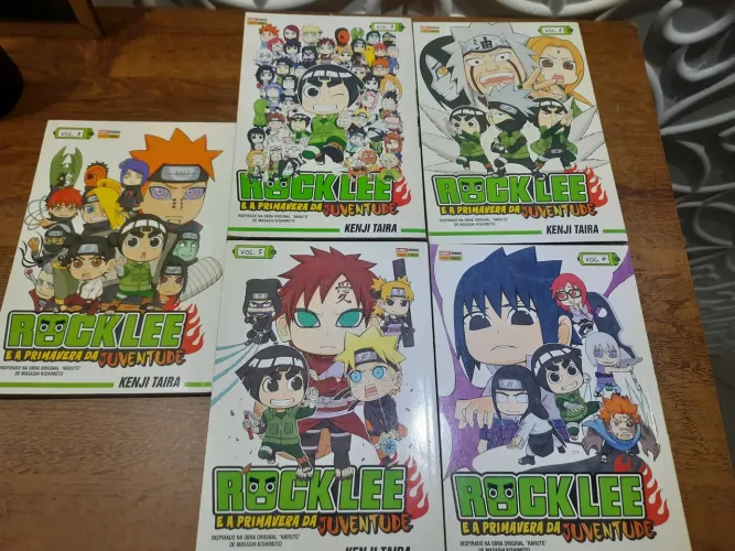 Mangá Rock Lee e a Primavera da Juventude - Vol. 3 ao 7
