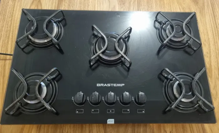 Cooktop 5 bocas a Gás Brastemp linha ative
