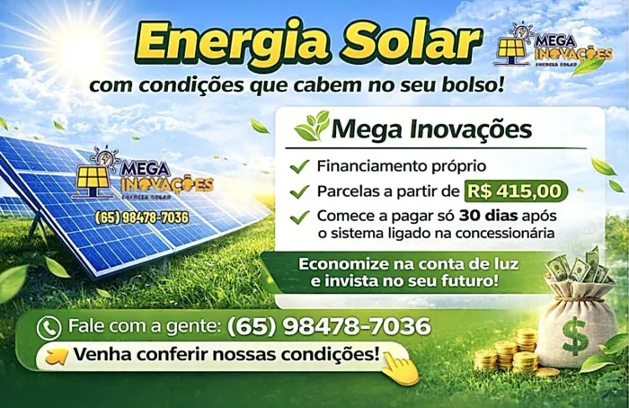 Energia Solar financiamento próprio