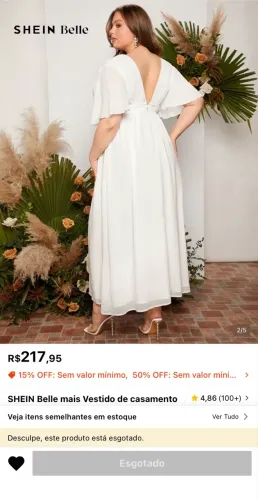 VESTIDO BRANCO PARA CASAMENTO CIVIL/FORMATURA