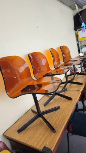 5 Cadeiras Arform Brasil Originais - Design Paolo Tilche - Anos 70