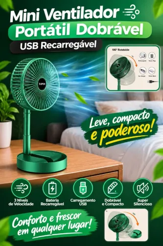 MINI VENTILADOR PORTÁTIL POTENTE