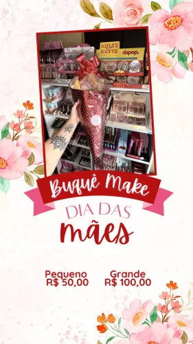 Buquê de maquiagem 