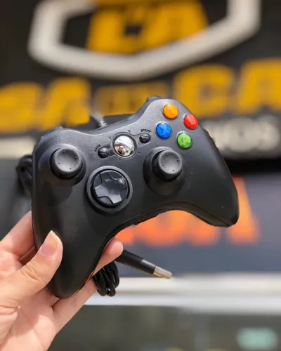 Controle Xbox 360 Com Fio Para Video Game e PC - Novo 