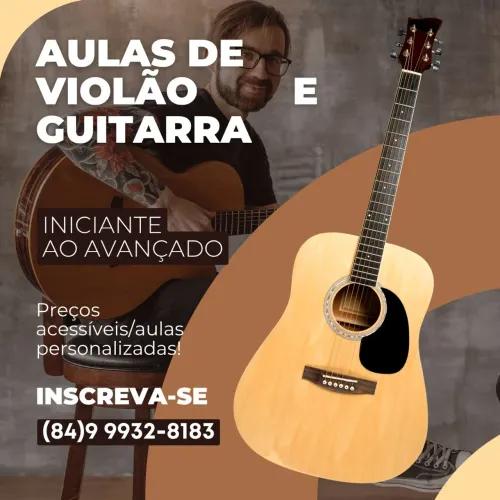 Aula de guitarra e violão 