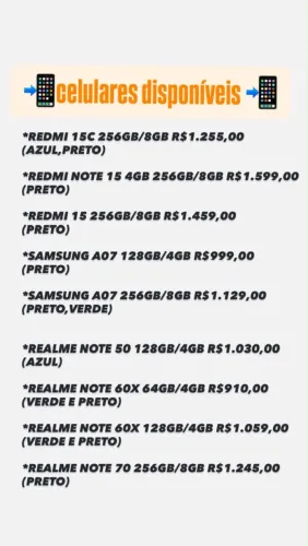 CELULARES NOVOS NA PROMOÇÃO 