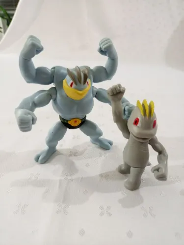 Lote Dupla Pokemon Machamp Jazwares E Machop Jakks Pacific