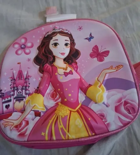 Lancheira térmica infantil da princesa para menina, nova! 