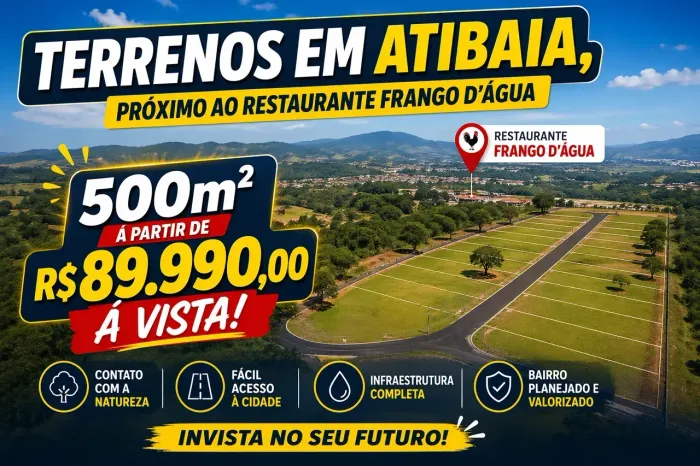 Terrenos Próximo à Represa Atibainha | Atibaia