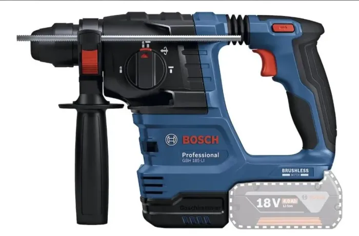 Kit martelete Bosch 185 LI + carregador rápido Bosch 1880 GAL