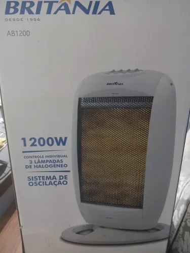 Aquecedor eletrico 1200W Britânia 