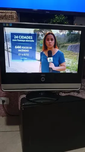 Tv monitor AOC 22 polegadas com hdmi Pc VGA av sem controle 