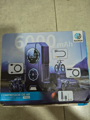 Compressor de Ar Inteligente 4 em 1 da marca Hoopson, modelo SPD03H