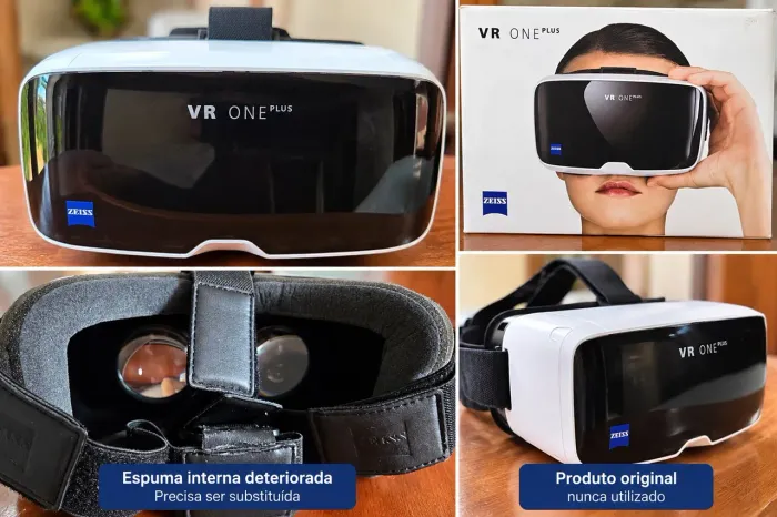 Óculos de Realidade Virtual ZEISS VR ONE Plus - Nunca Usado