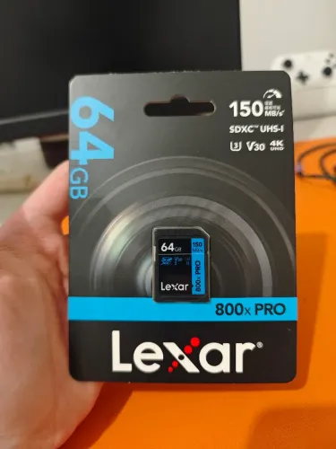 Sd Card 64gb Lexar SDXC 800x 150mb/s V30