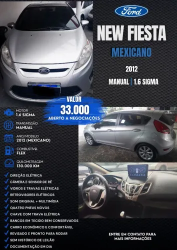 Ford Fiesta SE 1.6 16V Flex 5P 2012
