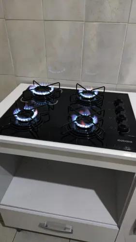 Cooktop Itatiaia com Bancada, Mangueira e Válvula - Completo