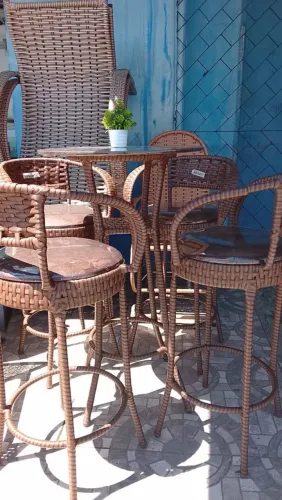 Conjunto mesa Varanda 