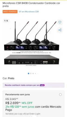 12 Microfones de mesa CSR