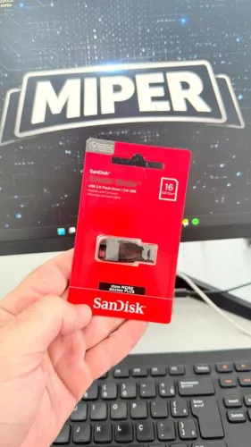 Pen Drive SanDisk Cruzer Blade 16GB USB Original Lacrado