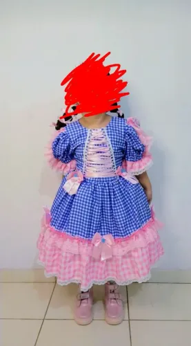Vestido junino de luxo