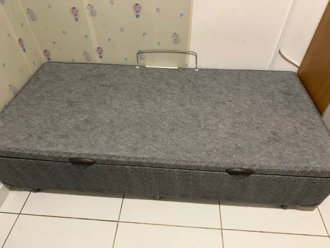 Cama baú solteiro