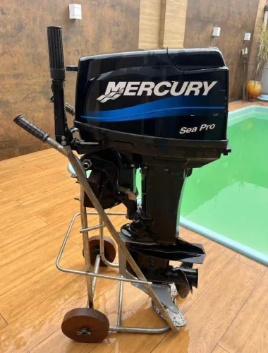 Motor de Popa Mercury Sea Pro 25HP 2016 Revisado c/ Nota Fiscal