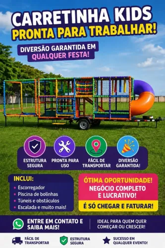 CARRETINHA KIDS - PRONTA PARA TRABALHAR!
