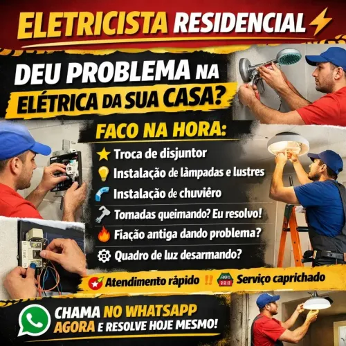 Eletricista Precisando Trocar sua Fiação Antiga? Me chama que Resolvo para vc!