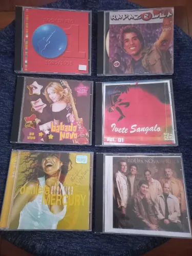 6 CDs de cantores brasileiros