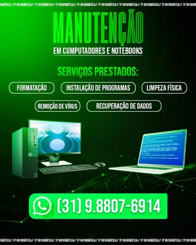 Manutenção de Computadores e Notebooks em Venda Nova 