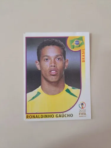 Figurinha Ronaldinho Gaúcho copa do mundo fifa 2002