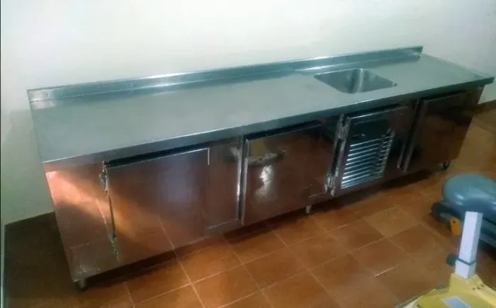 BALCÃO INOX REFRIGERADO