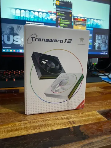 Kit 3 Fans Jungle Leopard Transwarp 120mm Com Lateral De Aluminio Escovado Led Rgb Cooler
