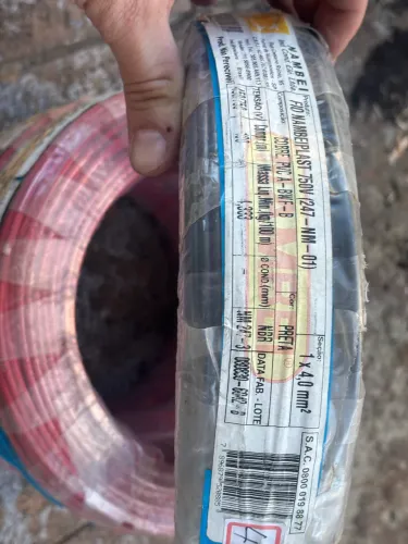 Fio ou cabo 4 mm Nambei  rolo 100 mts 