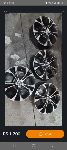 Vendo rodas 5 furos linha vw 15 semi novas ou troco por rodas de fox ou de polo  valor 150