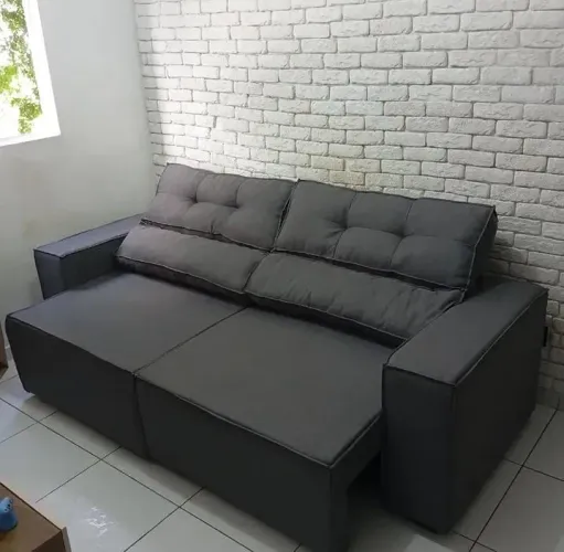 Sofá retrátil em Linho NOVO