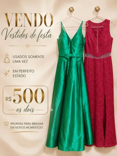 Vendo vestidos de festa