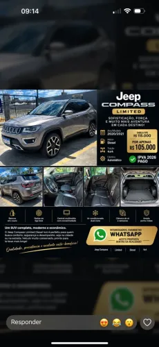 Jeep Compass Limited 2.0 4X4 Diesel 16V Aut. 2021
