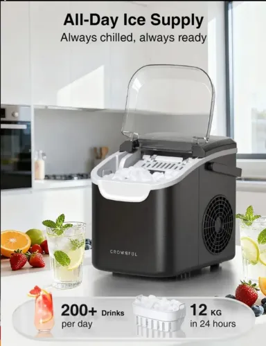 Máquina de gelo portátil Crownful R$ 480,00