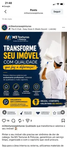 Pinturas Residenciais, Comerciais e Texturas Decorativas