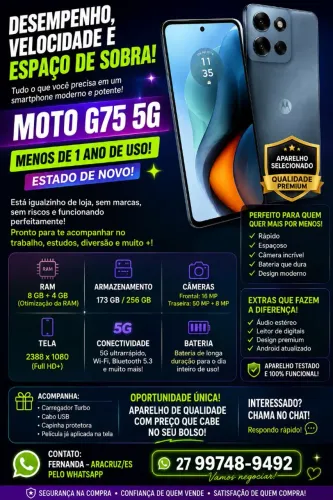 ? MOTO G75 5G - 256 GB | 8 GB RAM