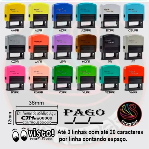 Carimbos Personalizados e Automáticos - Entrega em Santa Luzia e Região
