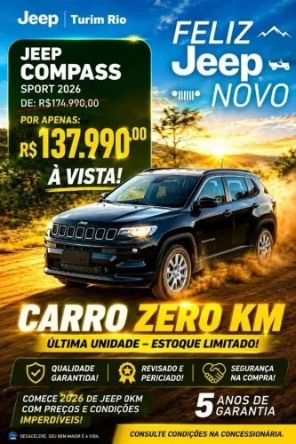 Jeep Compass Sport T270 1.3 TB 4X2 Flex AUT 2026