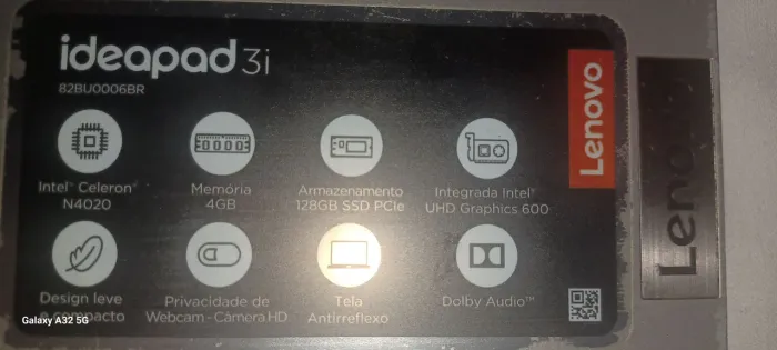 LAPTOP IDEAPAD3I 4GB