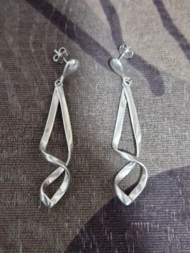 Brinco de prata italiana 925