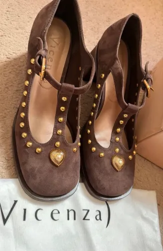 Sapato mocassim Vicenza marrom camurça chocolate 36