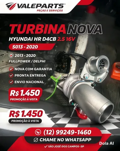 Turbina Hr Kia D4cb nova full power